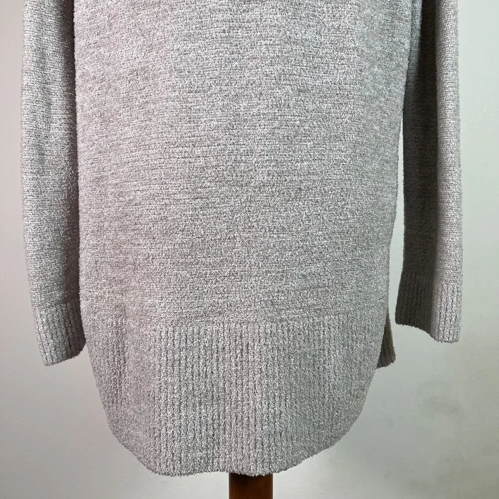 Barefoot Dreams CozyChic Lite Cardigan L/XL Grey Comfort Loungewear Pajama‎